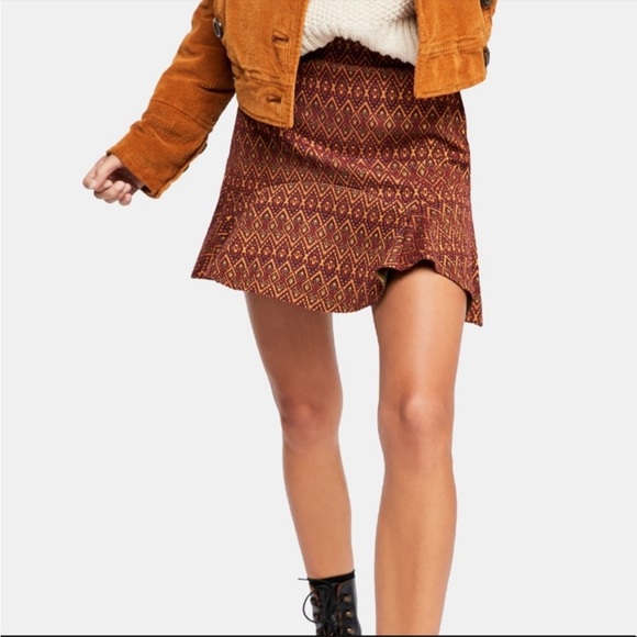 Free People When In Rome Mini Skirt, size small. - Picture 1 of 5